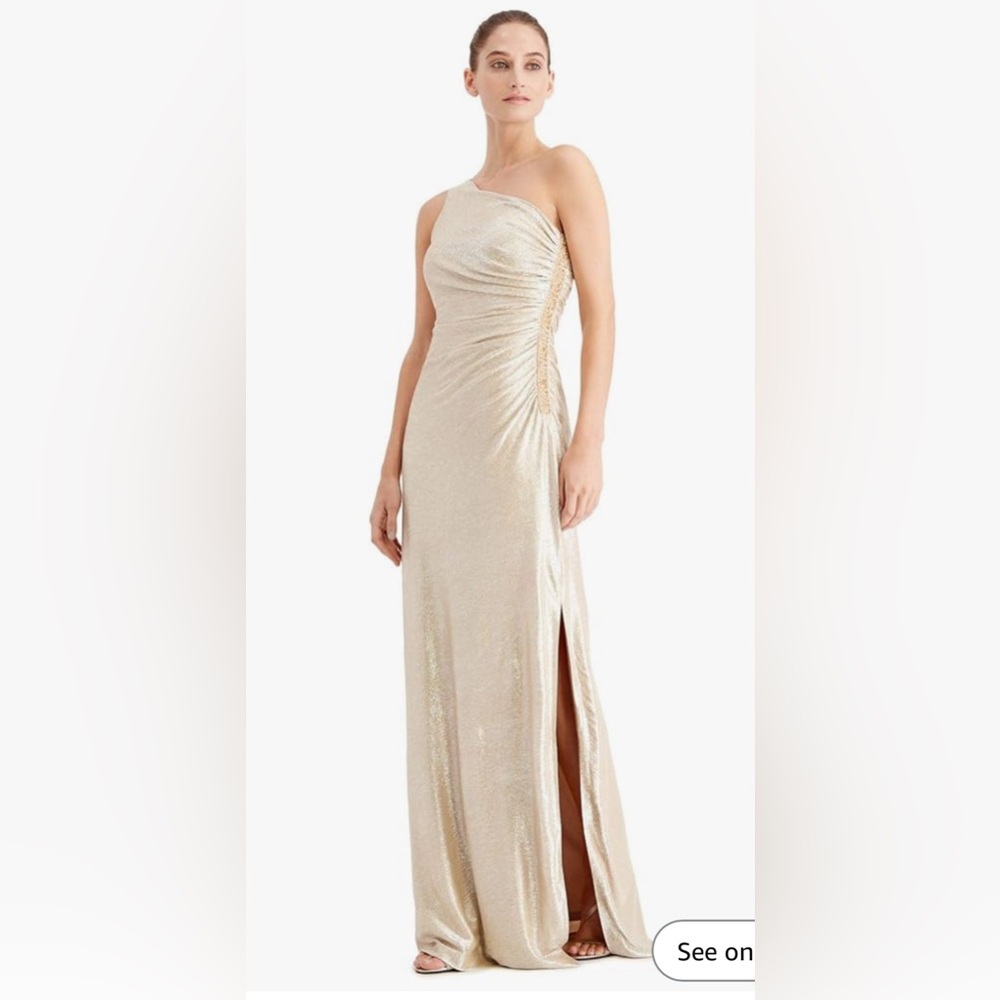Light Gold/Metallic Shimmery Evening Gown